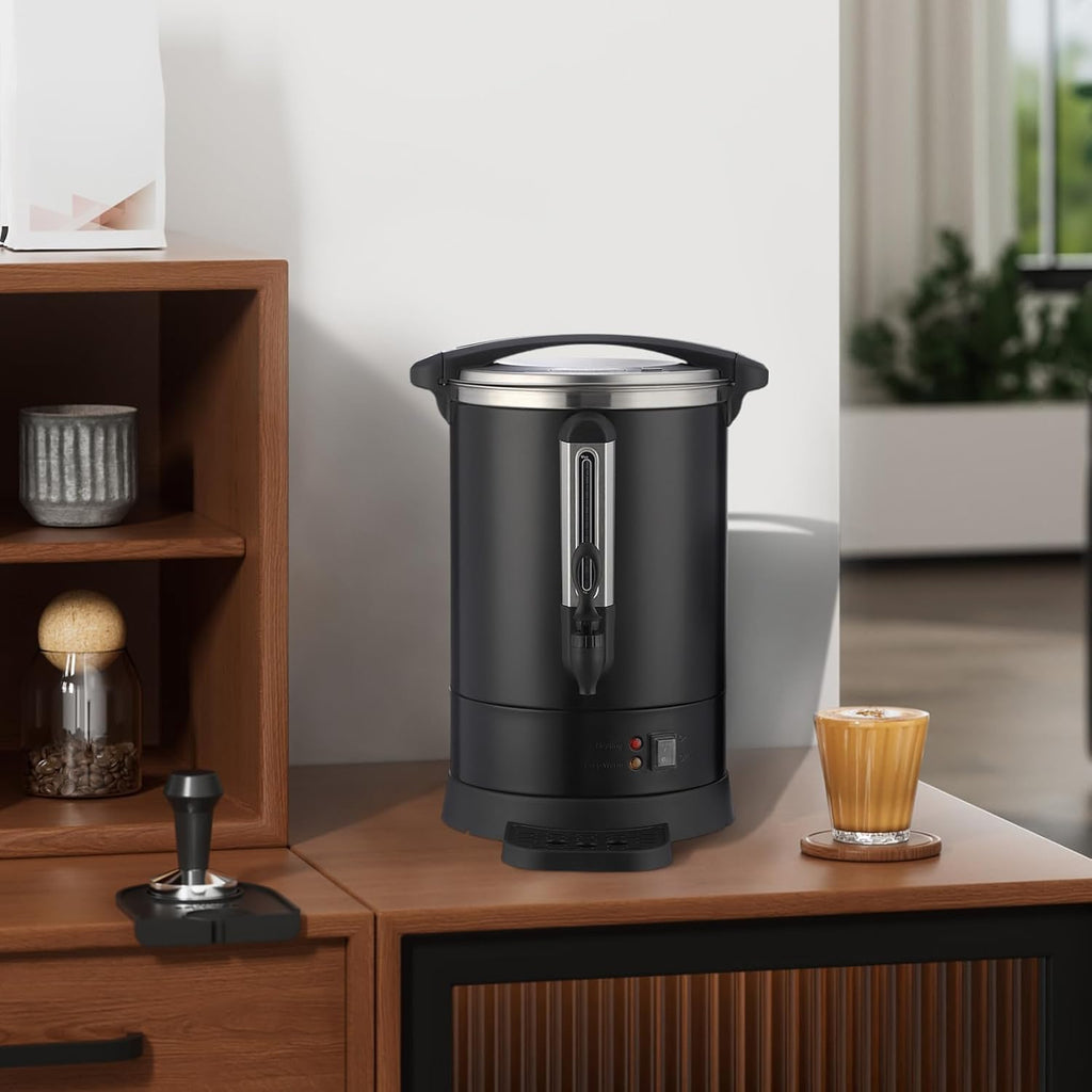 ‌Electric Hot Water Urn 80-Cup 12L Commercial - Double Wall Hot Beverage Dispenser with Fast Brew, Easy-Clean Stainless Steel Design for Weddings, Parties, Restaurants, Buffets