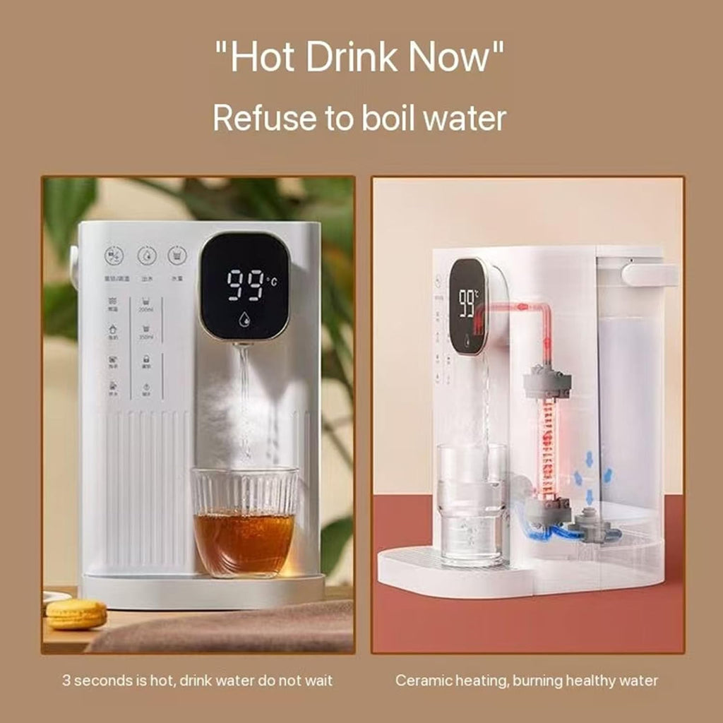 Instant Hot Water Dispenser,Hot Water Machine,Tea Coffee 2.8L Water Tank,4-Step Temperature Control,Lock,Overheat Protection,2 Water Levels