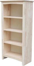 Solid Wood Shaker Bookcase - 48' H