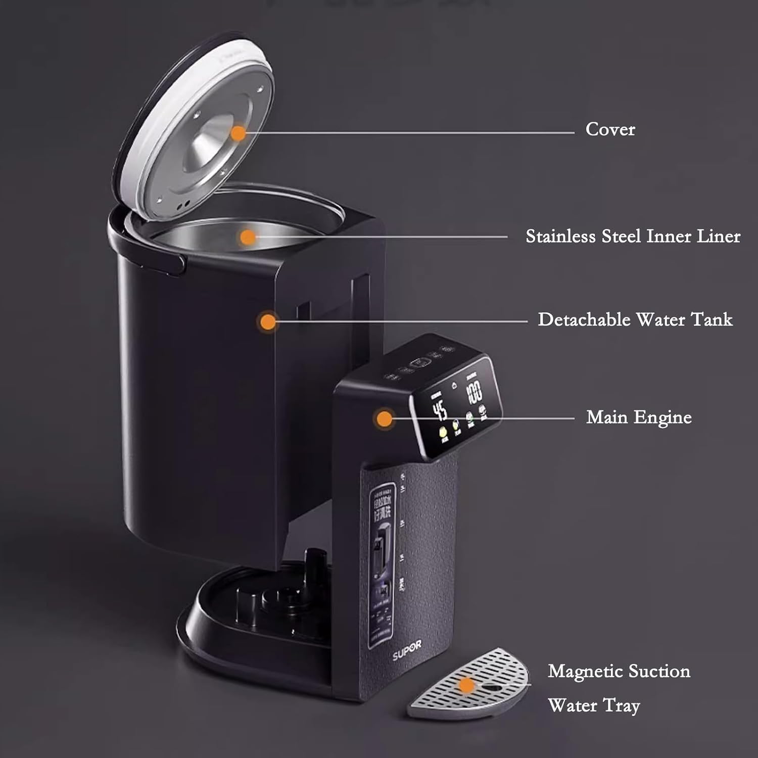 Water Dispenser Intelligent Digital Display of Water Dispenser Multifunctional Constant Temperature Electric Water Bottle Detachable Water Electric Water Kettle Water Cooler
