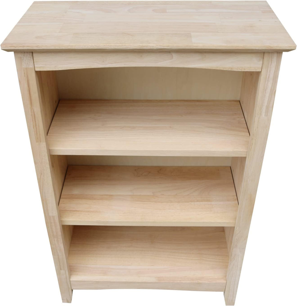 Solid Wood Shaker Bookcase - 36' H
