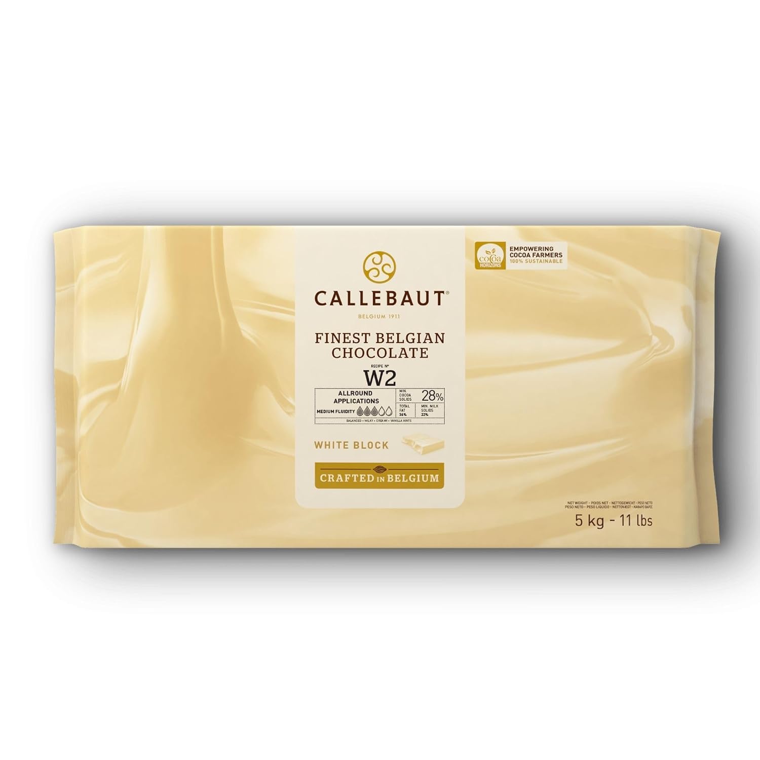 Callebaut White Baking Chocolate - 11 lb (11 pound) (11 Lbs)