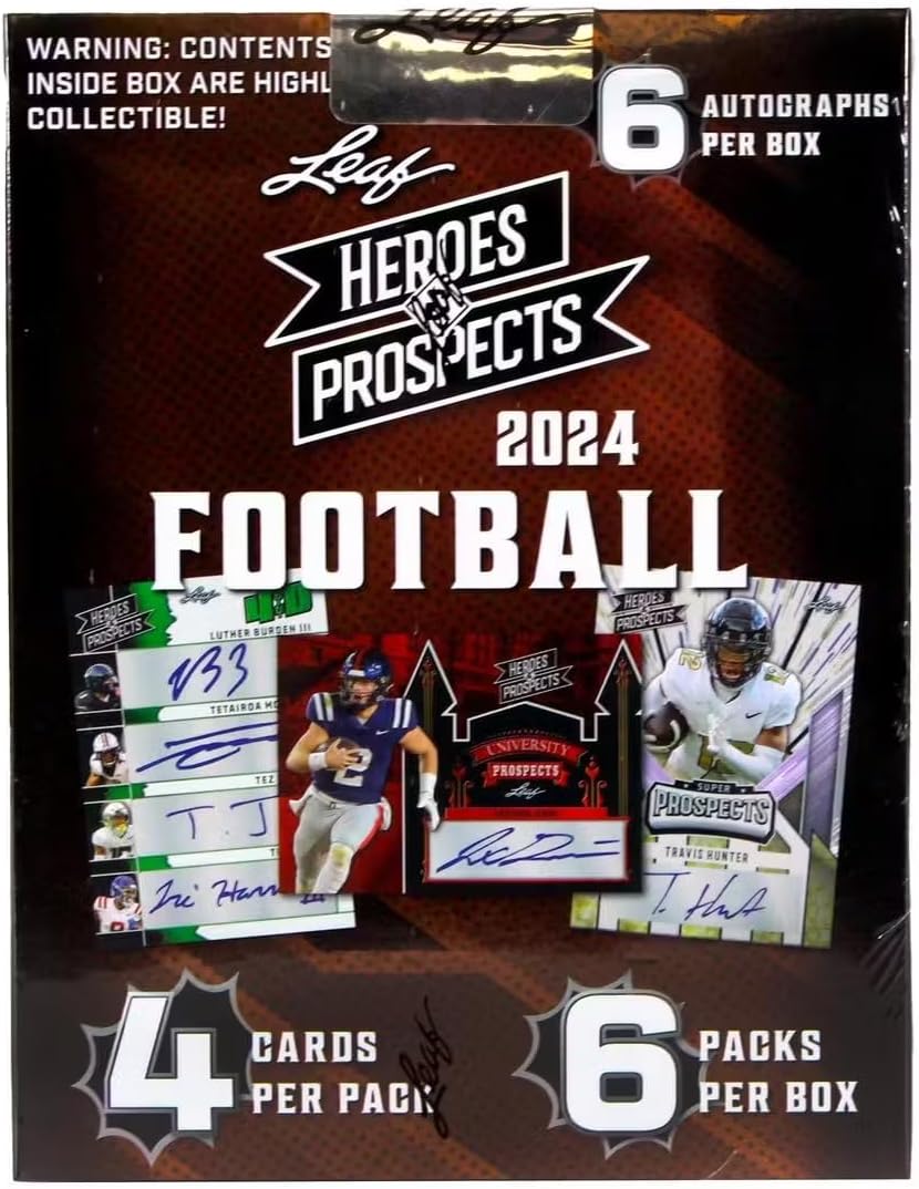 2024 Leaf Prospects & Heroes Football Hobby Box