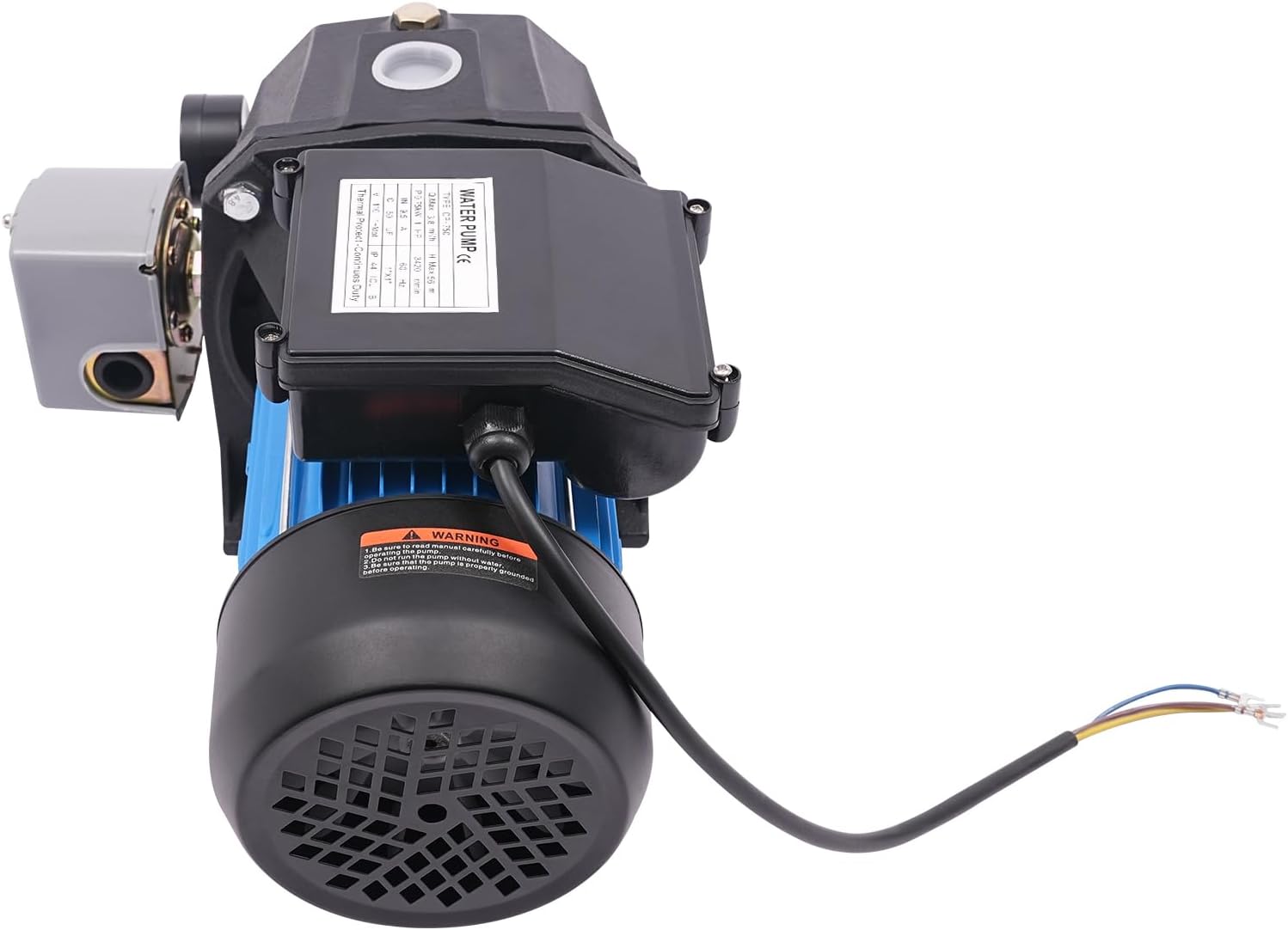 1 HP Shallow/Deep Well Pump with Ejector Kit - Cast Iron Jet Water Pump, Well Depth Up to 26ft or 82ft, Automatic Pressure Switch, 110V Water Transfer Pump for Farm Lawn Garden (1HP)
