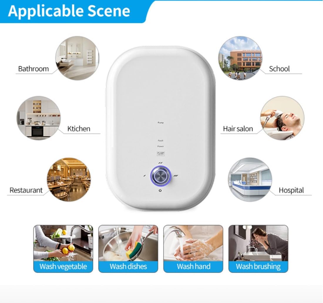 Electric Instant Hot Water Heater Shower Electric Tankless Shower Hot Water Faucet Kitchen Bathroom Instantaneous Water Heater Tap