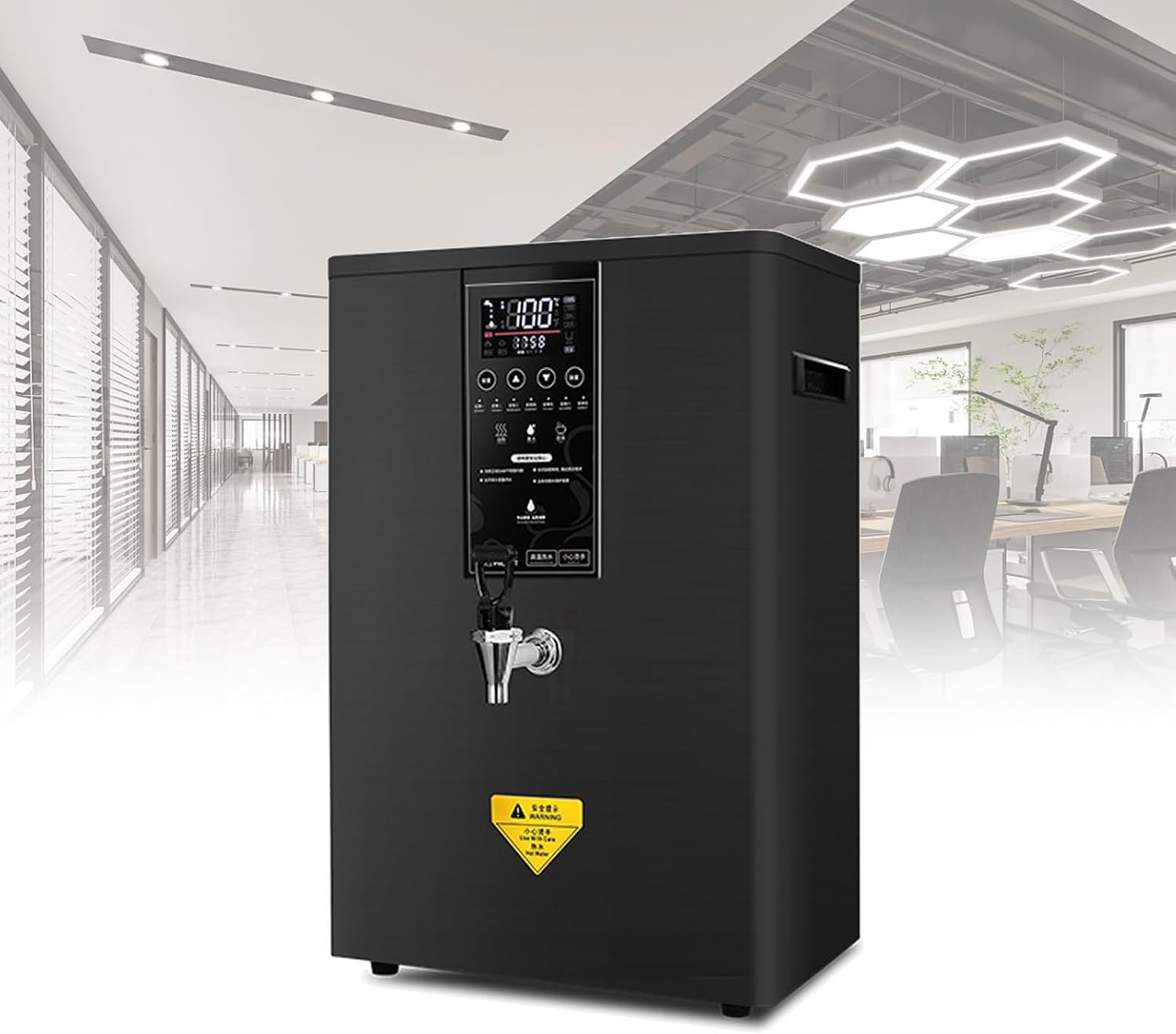 Wall Mounted Hot Water Dispenser,Instant Water Boiler Lectric Boilers Electric Water Dispenser Smart Boiling Water Machine (Black 50L/H)