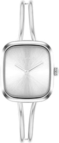 Calvin Klein Women's CK Adore Stainless Steel Watch – 24mm Tank Case, Adjustable Bangle Bracelet, Petite Elegant Design - Gift for Her