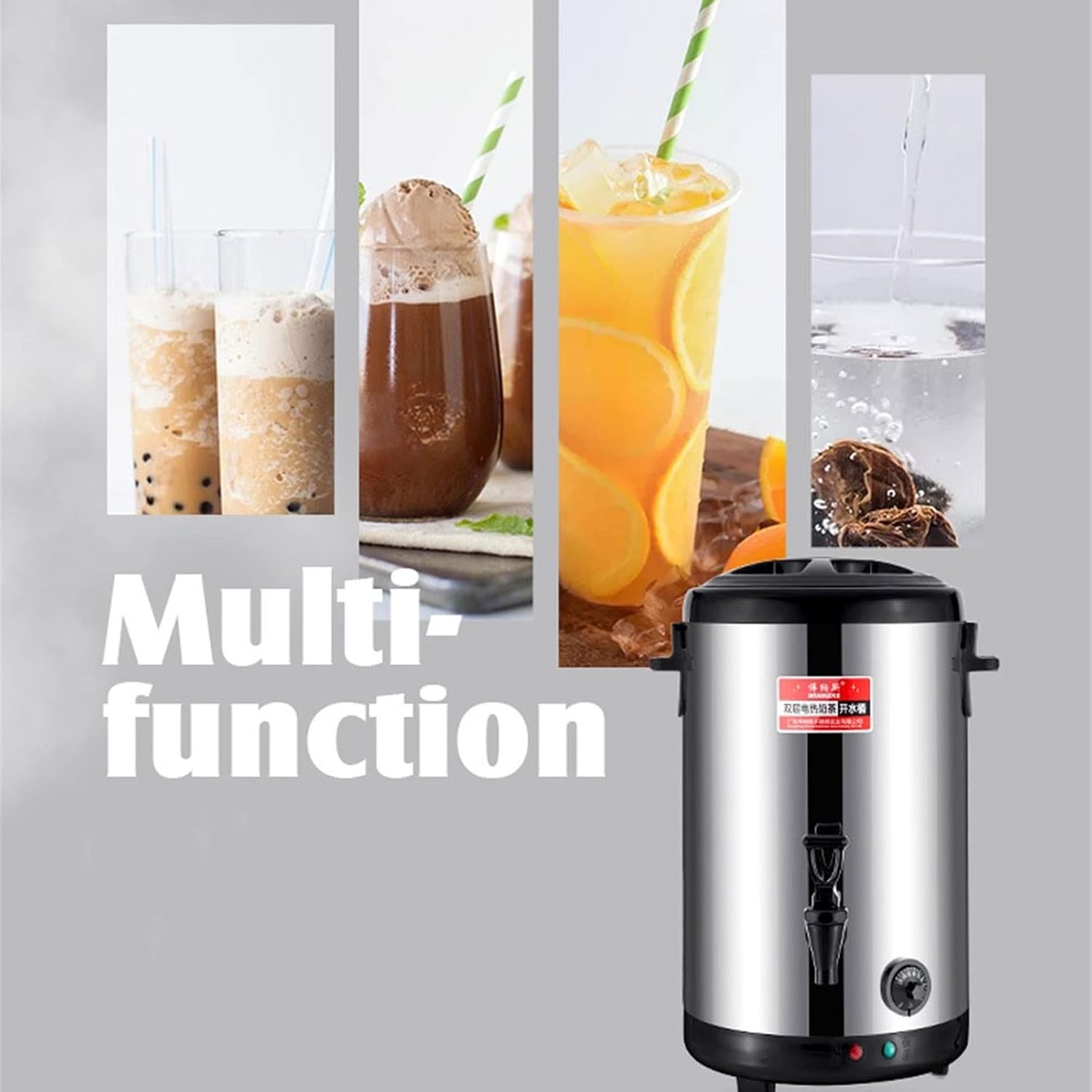 Electric Kettles Commercial Coffee Urn Hot Water Pot, Water/Beverage for Keep Hot/Cold, Water Boiler and Beverage Warmer for Buffet, Adjustable Temperature
