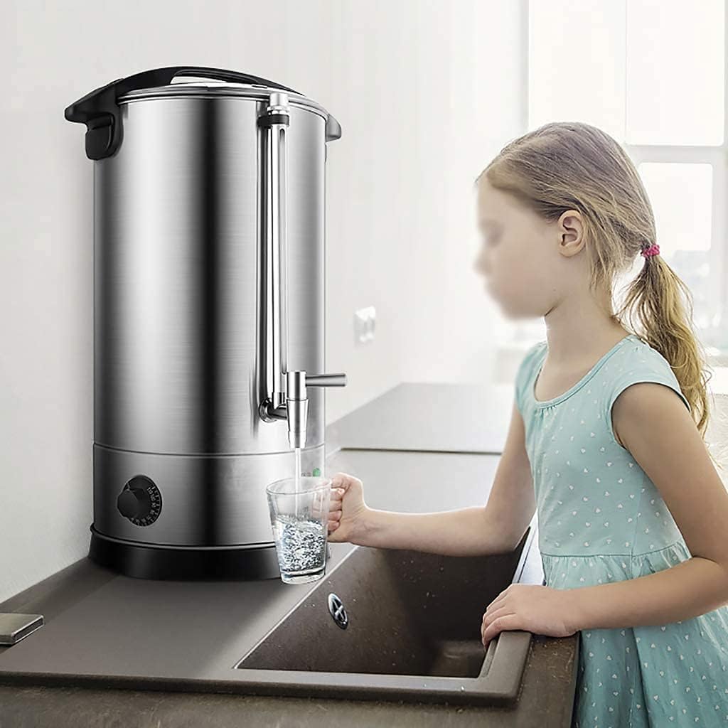Electric Heating Bucket, Stainless Steel Water Dispenser, Electric Hot Water Dispenser, Milk Tea Insulation Beverage Shop, Household Insulation Tea Barrel, Milk Tea Shop,30L