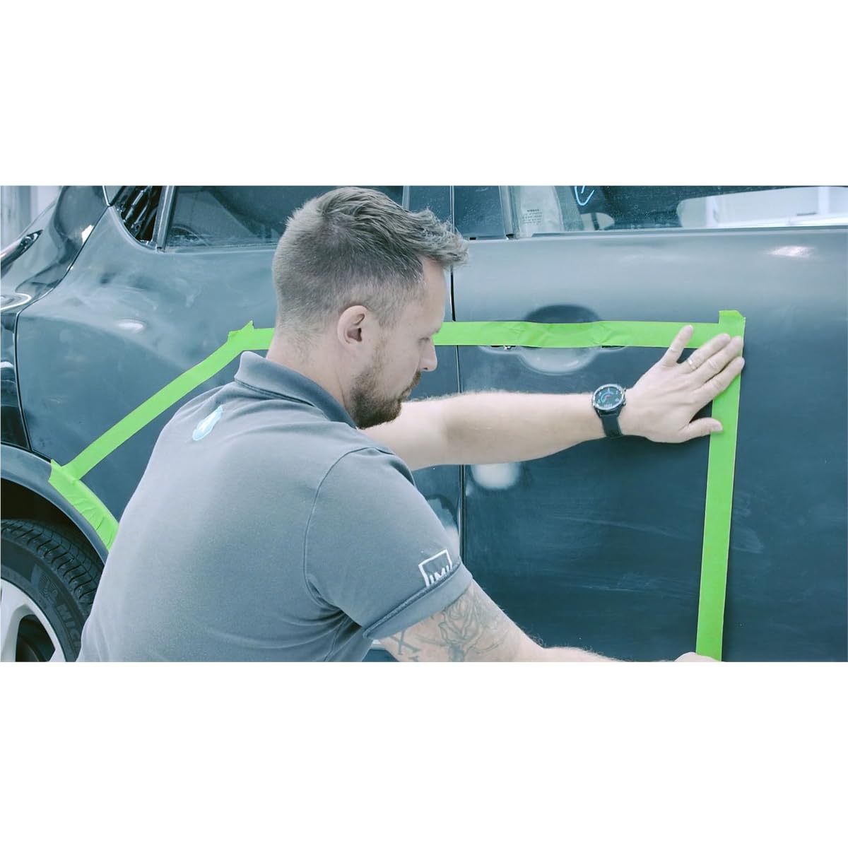 Graff City PPM Q1 Products HPG148 High Performance Green Masking Tape, 55 m x 48 mm, 130 um THK, 20/case, Green