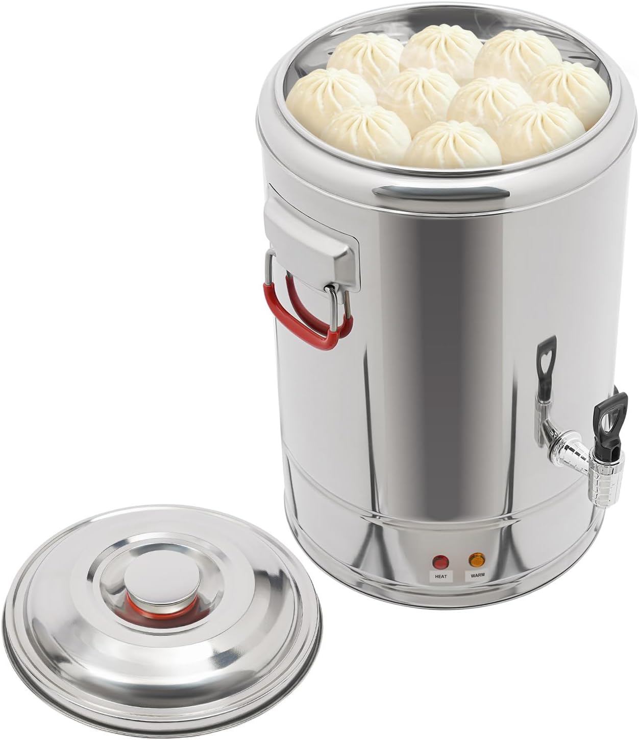 20L Hot Beverage Dispenser 110V with Spigot, Stainless Steel Electric Hot Water Boiler, Insulated Beverage Dispenser for Coffee Tea Milk, Commercial Grade Drink Urn, US Plug, Keep Warm Function