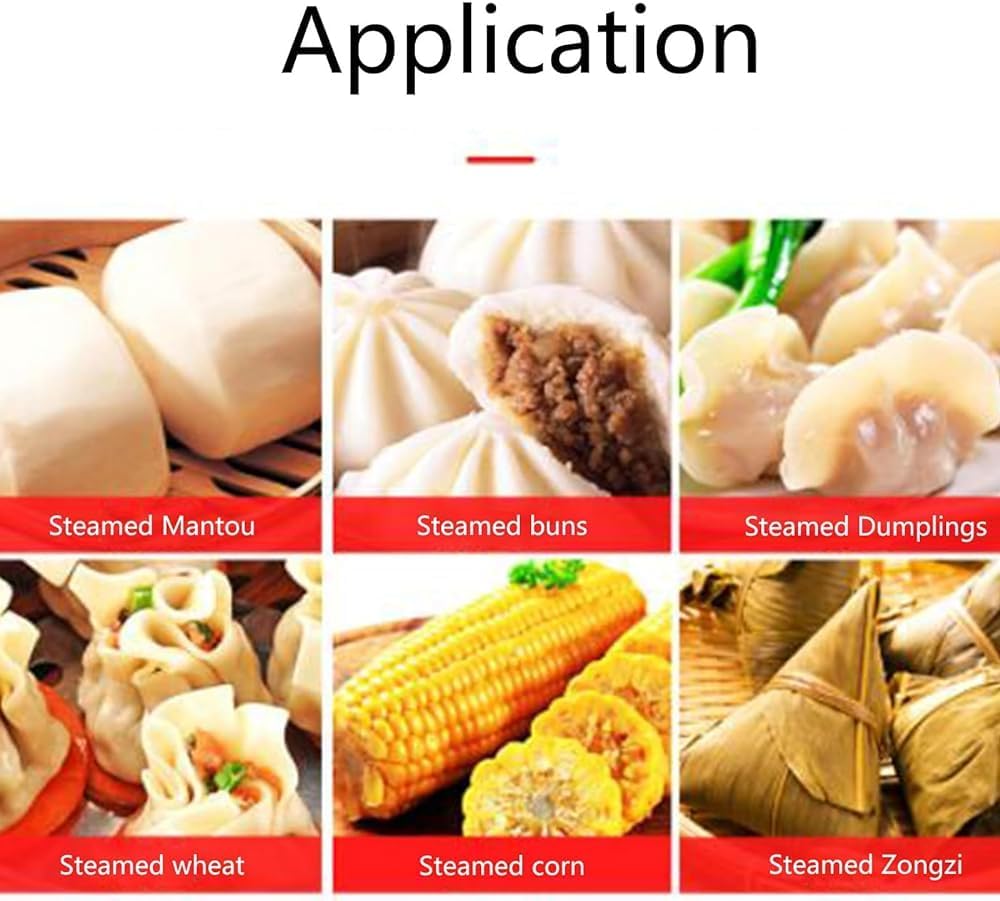 Commercial Bun Steamer, Electric Hot Food Warmer, 5-Layer Steamed Bun Warmer Machine, 1200w 30-110℃ Temperature Range, Ideal for Store Buffet Restaurant