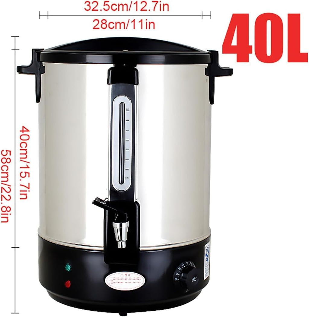 Hot Water Boiler Dispenser-Multifunctional Double Insulation Fast Heating Electric Catering Urn Bucket With Faucet For Home Commercial Office Use With Keep Warm (Size : 40L)