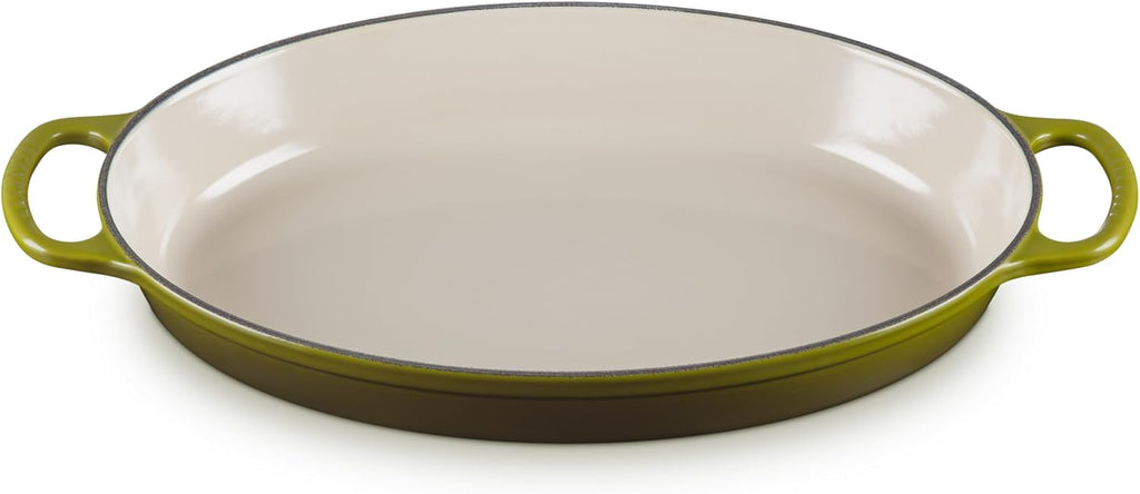 Le Creuset Enameled Cast Iron Signature Oval Baker, 3 qt., Olive