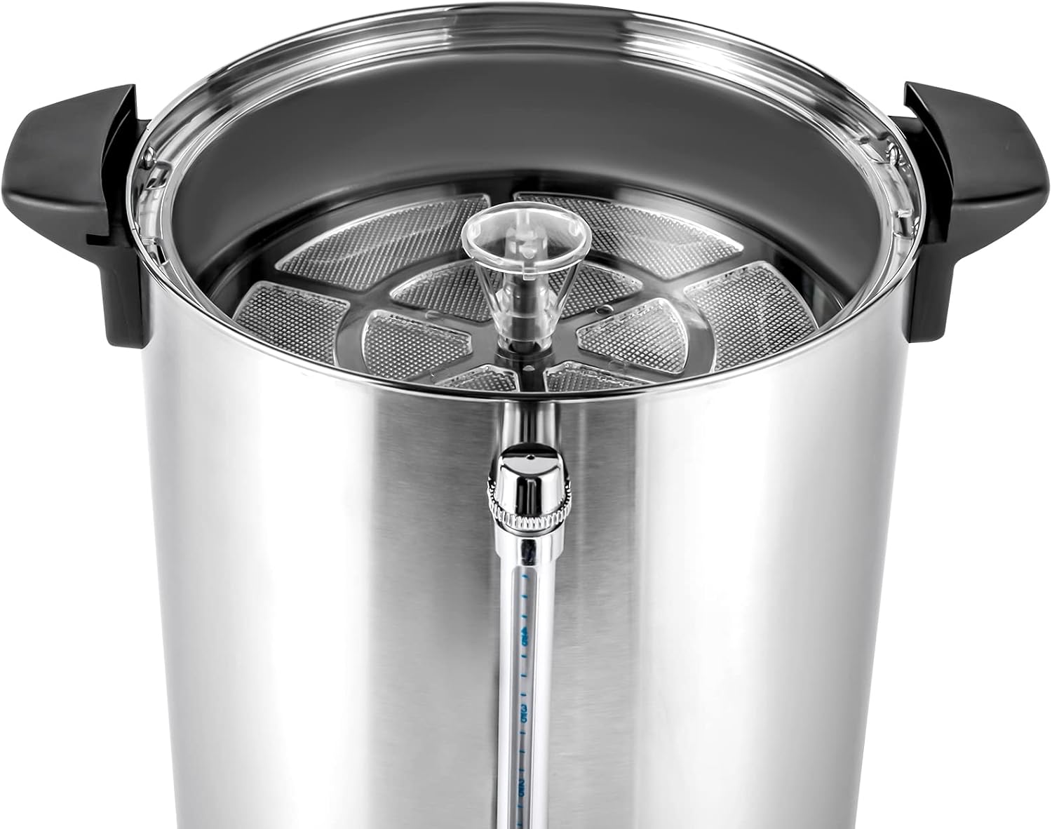 12L Commercial Coffee Maker Stainless Steel Large Coffee Urn with Percolator Electric Hot Water Dispenser for Party Office Wedding