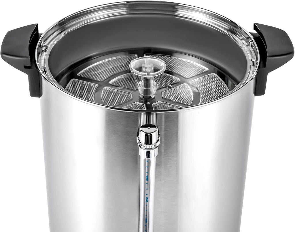 12L Commercial Stainless Steel Coffee Urn - Large Automatic Hot Water & Tea Dispenser for Home, Office, Party, Wedding - Durable & Efficient Beverage Server