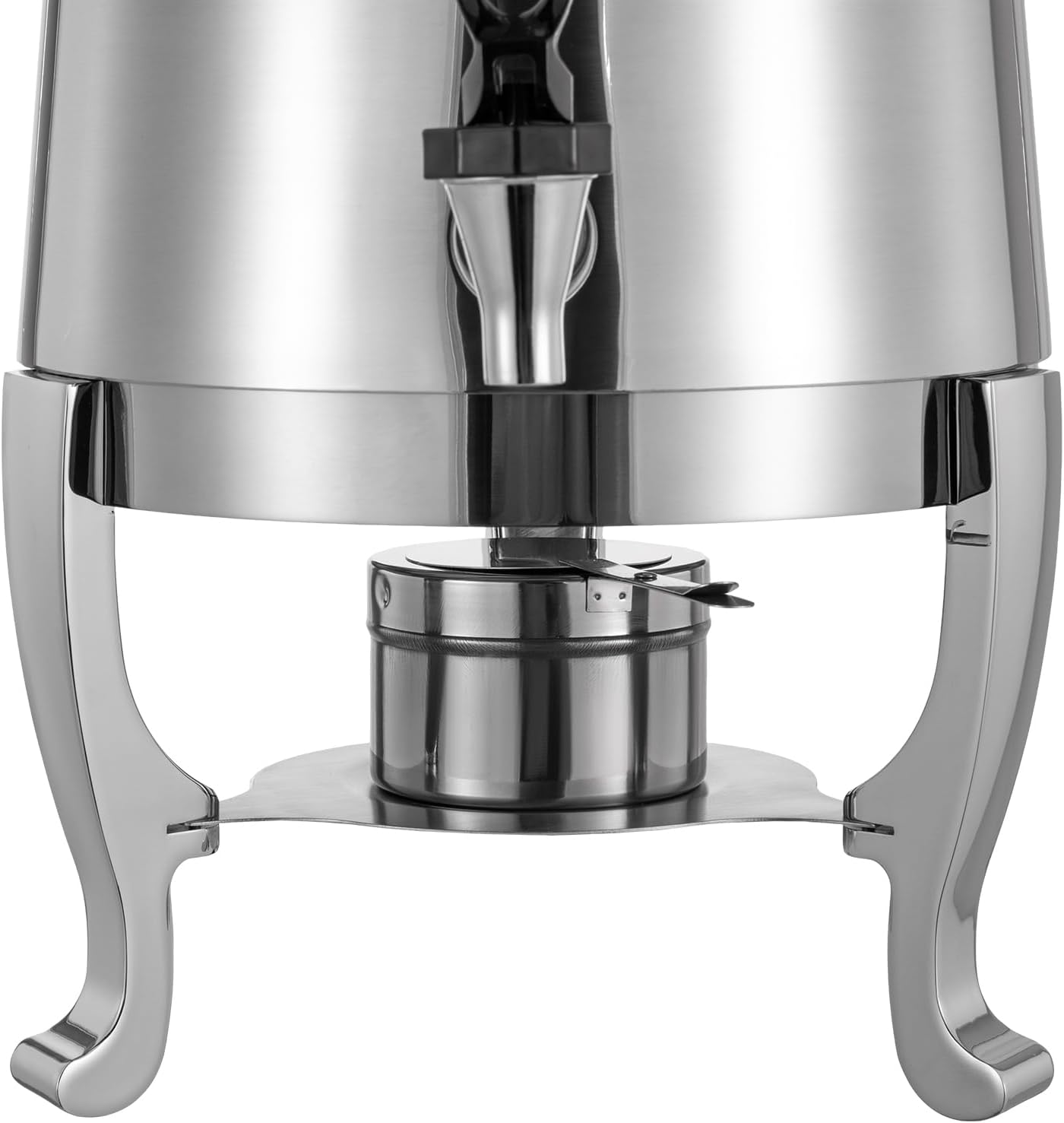 13L/3.5 Gallon Stainless Steel Coffee Urn, Hot Beverage Dispenser Can with Fuel Tray Holder, Insulated Drink Dispenser with Faucet for Hot and Cold Drinks, Party Catering Events (Fuel Heating)