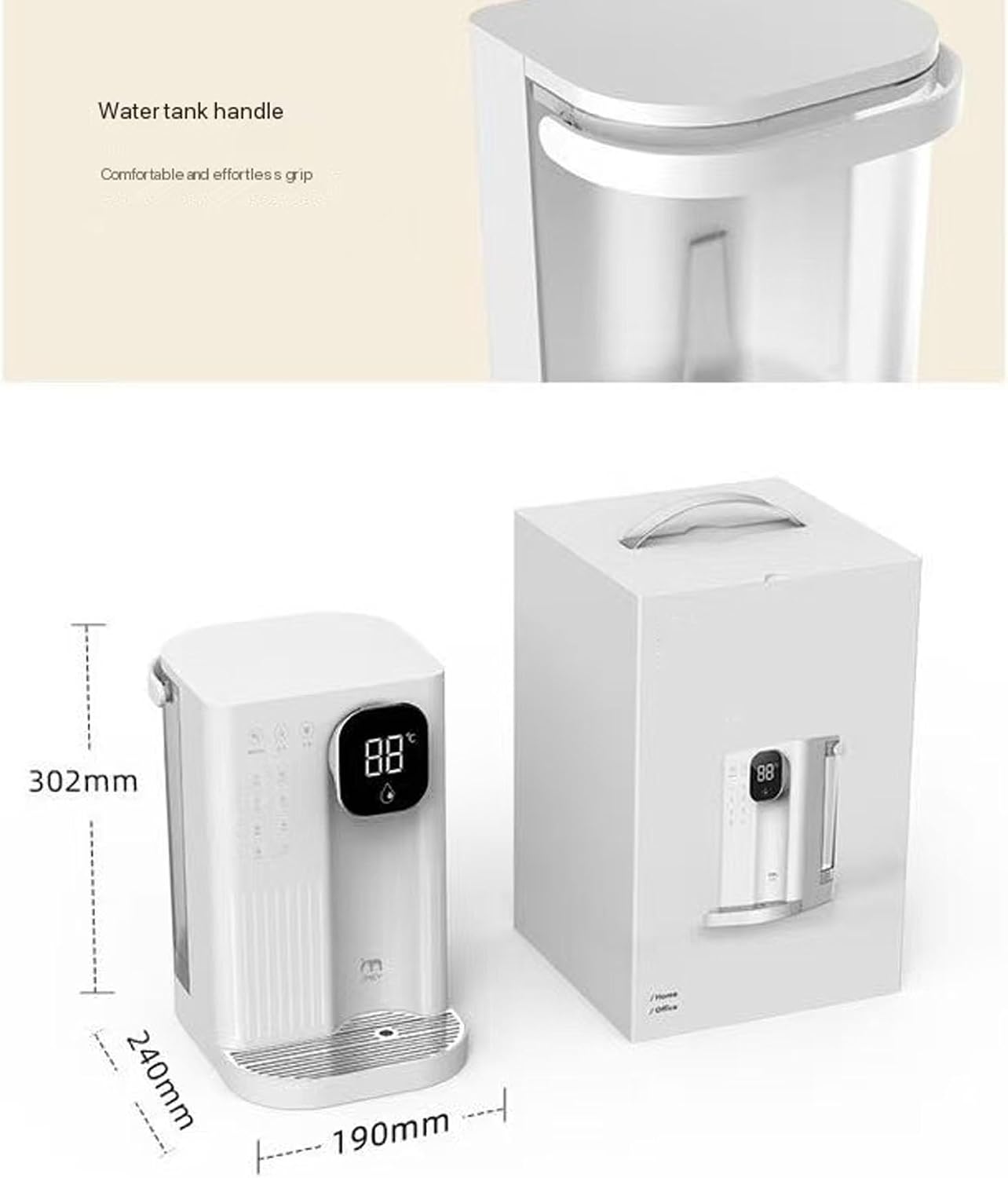 Instant Hot Water Dispenser,Hot Water Machine,Tea Coffee 2.8L Water Tank,4-Step Temperature Control,Lock,Overheat Protection,2 Water Levels
