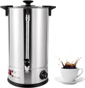 15L Commercial Coffee Maker Machine Urn, Boiling &Insulation,1300W Electric Hot Water Urn for Tea, Beverage at Event Catering Stainless Steel Automatic Percolator Hot Water Dispenser,W/Faucet & Filter