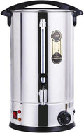 40L Commercial Hot Water Urn with Tap - Electric Stainless Steel Beverage Dispenser for Coffee, Tea, Milk | Insulated, Drip-Free Spout for Parties, Catering, Events