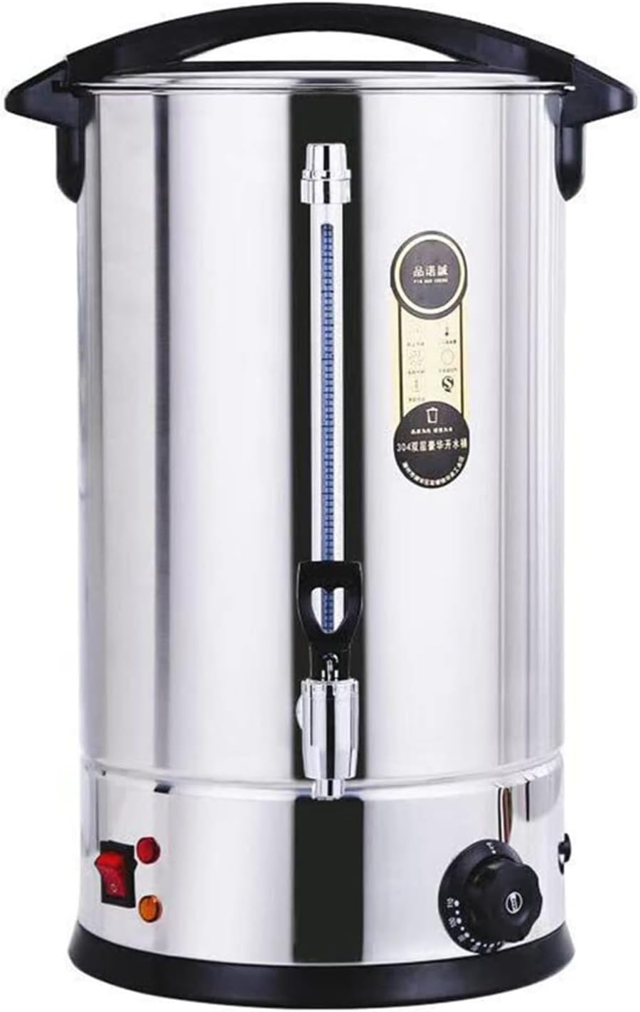 40L Commercial Hot Water Urn with Tap - Electric Stainless Steel Beverage Dispenser for Coffee, Tea, Milk | Insulated, Drip-Free Spout for Parties, Catering, Events
