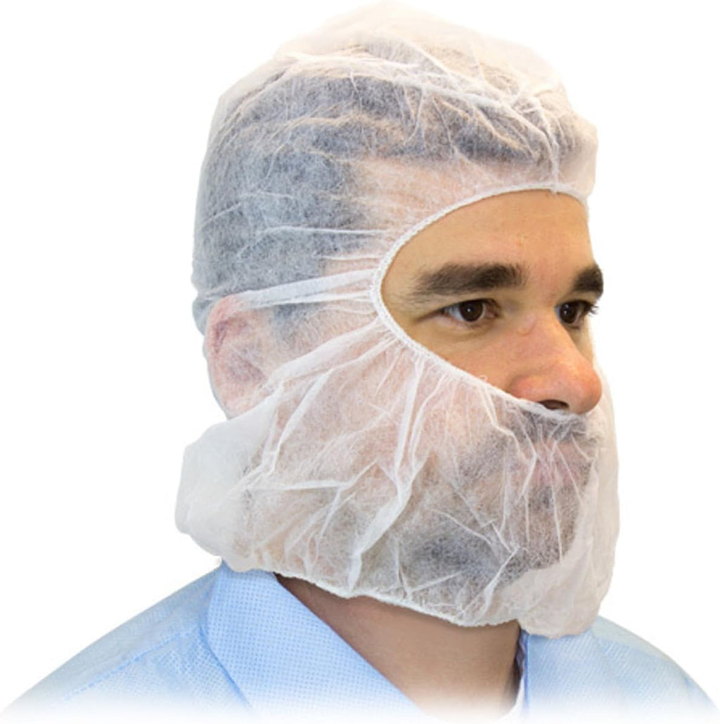 Disposable Bouffant Hood - Breathable Polypropylene, One Size Fits All - Lightweight Head Cover - 1000 Hoods per Case