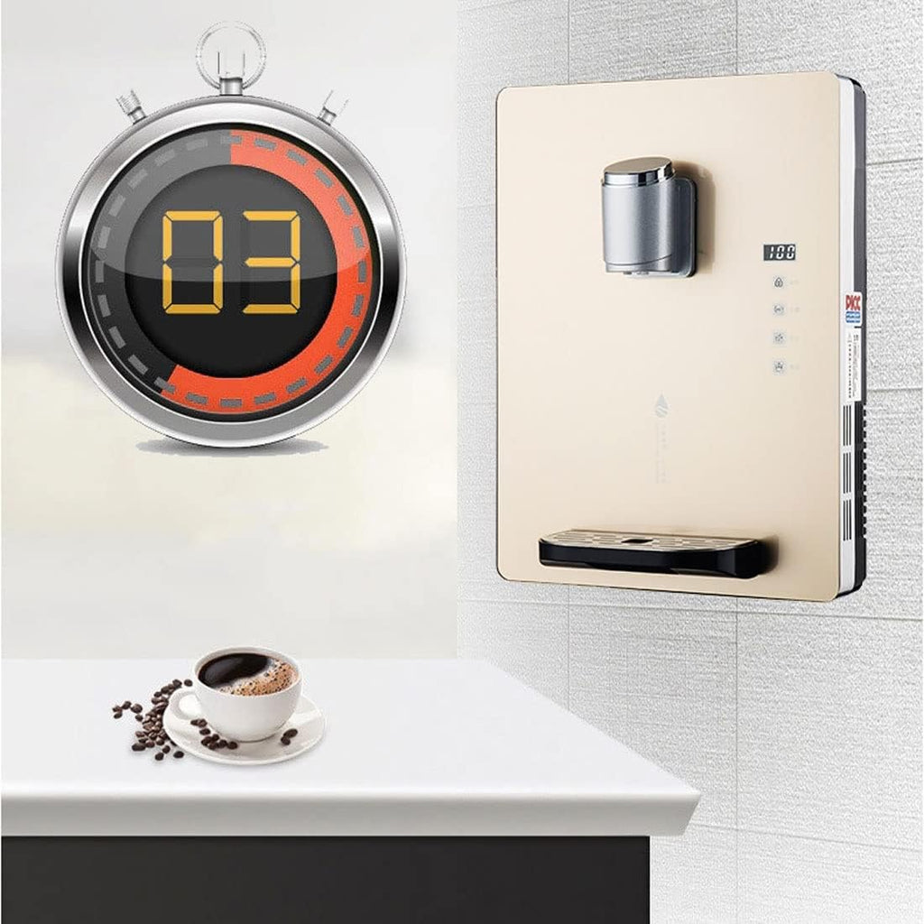 Water Dispenser Generic Wall Mounted Mains Fed Water Dispenser with Electronic Child Lock - Ice/Warm Dual, Hot Boiler Kettle for Office & Commercial Use 30L Capacity Stainless Steel