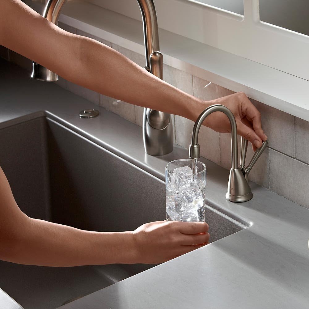 InSinkErator View Instant Hot & Cold Water Dispenser System - Faucet & Tank, Chrome, HC-View-C