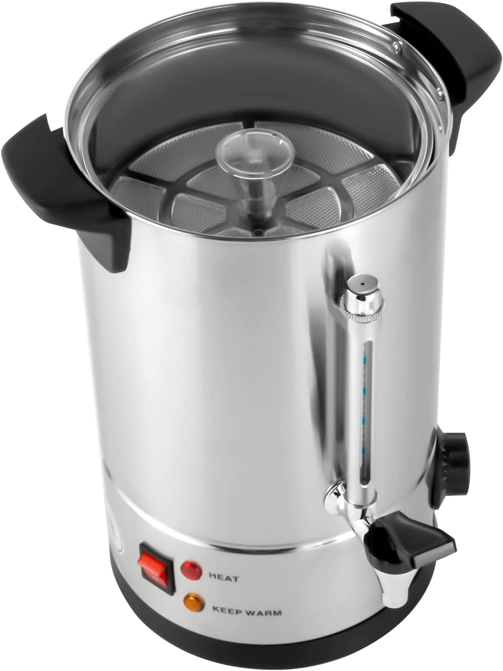Coffee Urn 8L, Commercial Coffee Maker With Temperature Control 86-230°F, 1000W Stainless Steel Hot Water Dispenser For Tea, Parties, Events