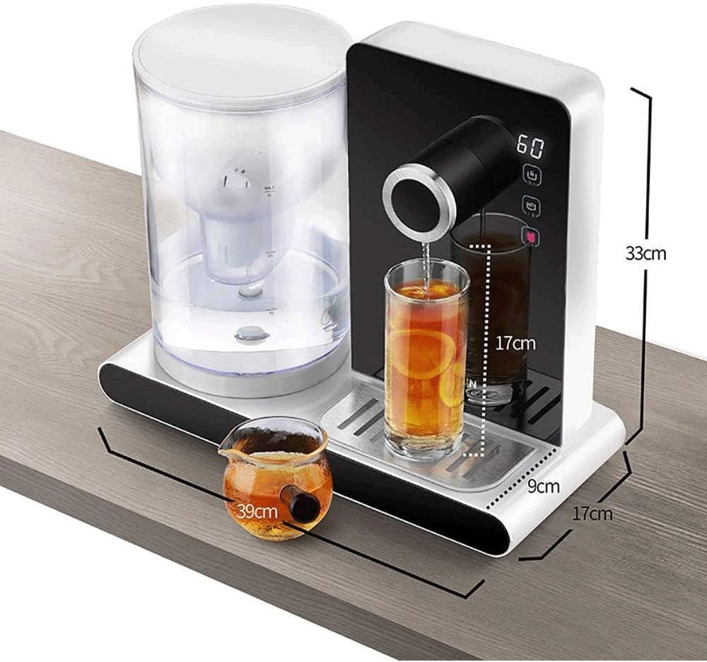 Home Instant Heating Desktop Water Machine 3 Second Hot Instant Water Dispenser with 5 Levels Temperature Control for Office Home Dorm (Pink)