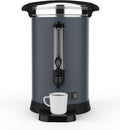 100 Cup Commercial Coffee Urn (14L/3.8 Gal), Double-Wall Insulated Stainless Steel Electric Hot Beverage Dispenser with Fast Brew for Catering, Events & Buffets