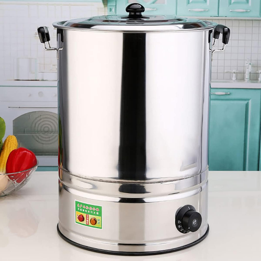 1800W Commercial Water Dispenser Catering, Electric Catering Urn Hot Boiler, Electric Boiling Water Bucket, 30-110°C Temperature Control Knob,B,22L
