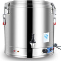 Commercial Large Capacity Catering Urn, 40L/50L/60L/70L Hot Water Boiler Dispenser, Stainless Steel, 30-110°C Temperature Control for Cafe, Office, Home,60L,60L