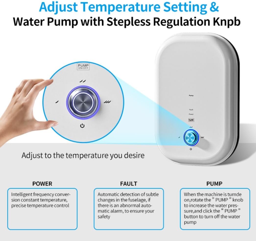 Electric Instant Hot Water Heater Shower Electric Tankless Shower Hot Water Faucet Kitchen Bathroom Instantaneous Water Heater Tap