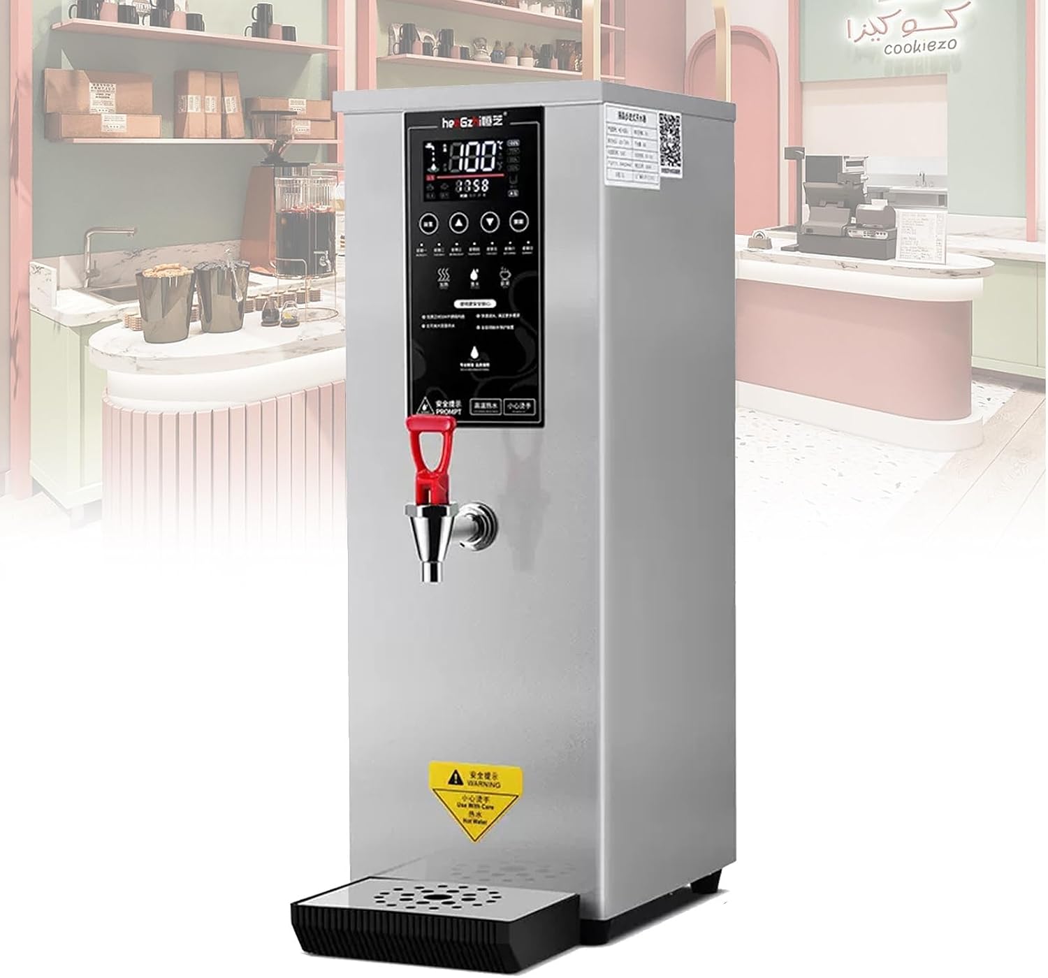 2500W Professional Commercial Electric Hot Water Dispenser with LCD Touchscreen and Built-in Water Purifier