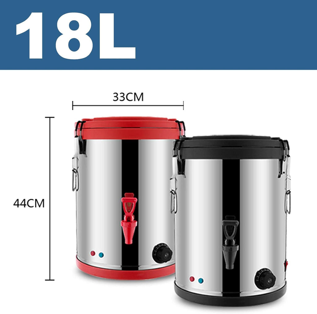 Electric Hot Water Dispenser - Double-Layer Stainless Steel Boiler, Milk & Coffee Heater with Tap, Ideal for Office & Commercial Use, Catering Tea Urn