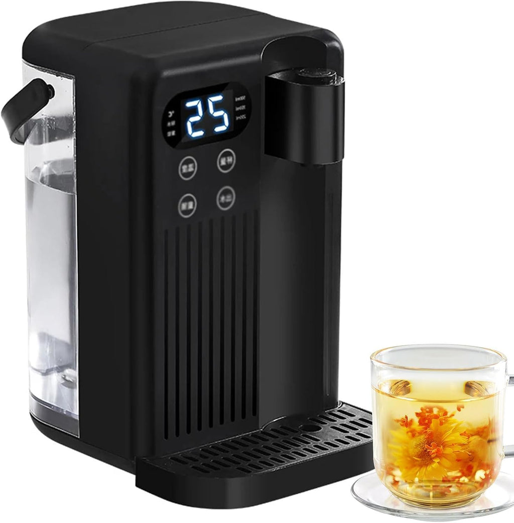 2000W Electric Instant Hot Water Dispenser, Energy Efficient Boiling Kettle with 3L Water Tank, 12 Gear Water Temperature and 8 Gear Water Volume Control, Quick Heating in 3 Seconds,Black