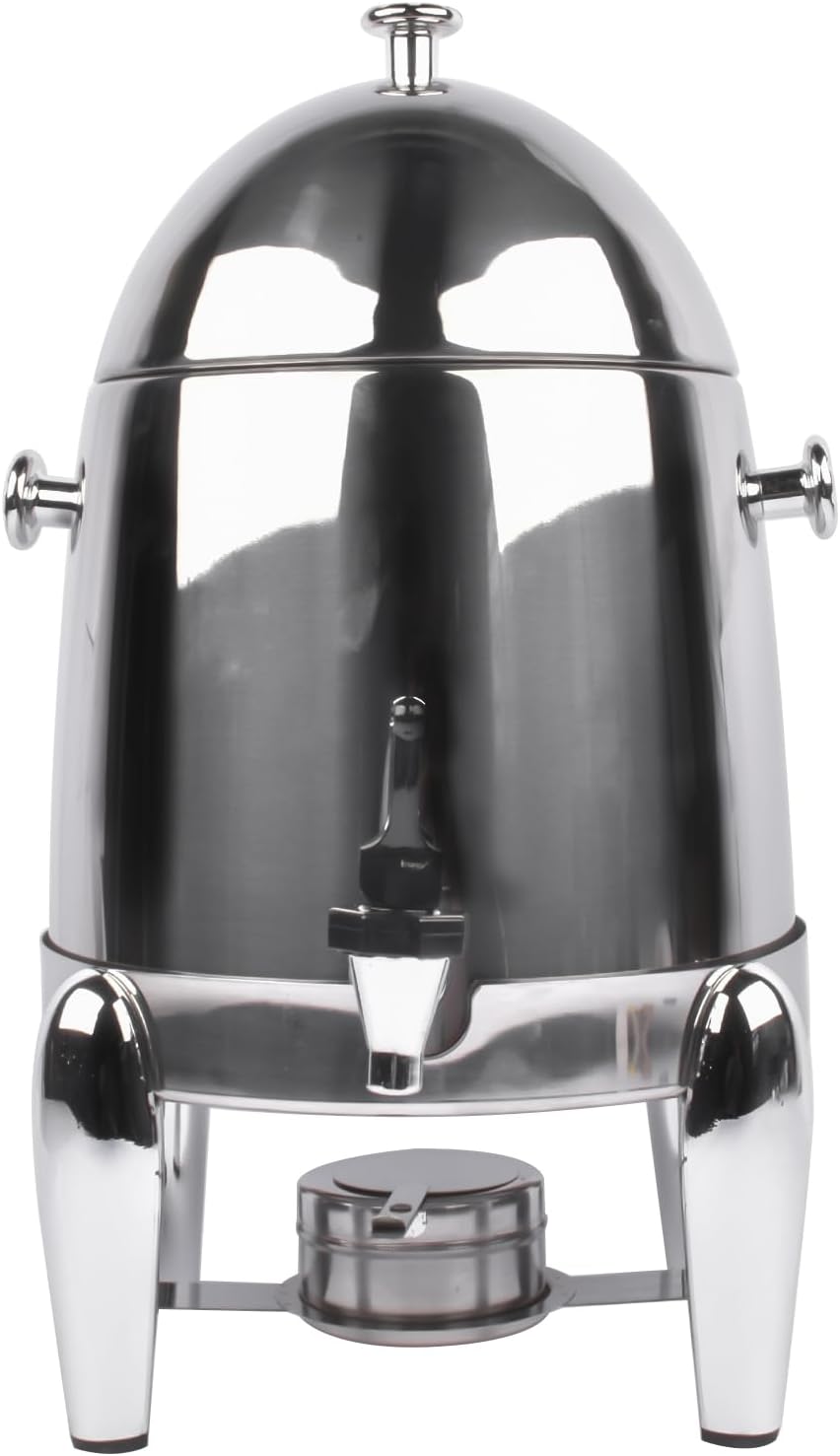 Ochine 3 Gallon Beverage Dispenser, Drink Dispenser with Spigot, Stainless Steel Coffee Chafer Urn with Fuel Holder, Water Dispenser Beverage Juice Container Milk Cold and Hot Drink Tea Jug for Party