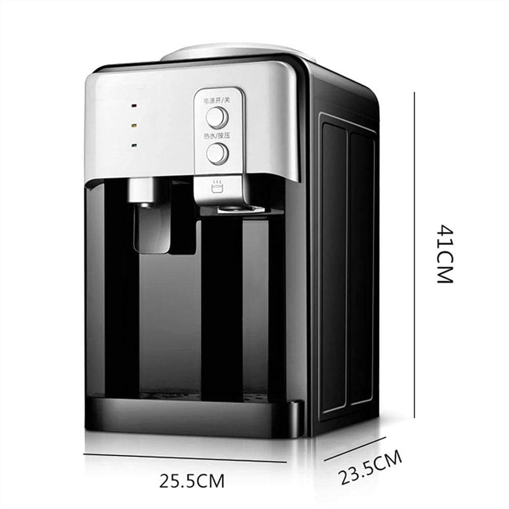 Electric Water Dispenser, Desktop Water Dispenser Cold Hot Ice Water Cooler Heater Drinking Fountain for Home Hotel Coffee Tea Bar (Black Cold/Warm/hot)