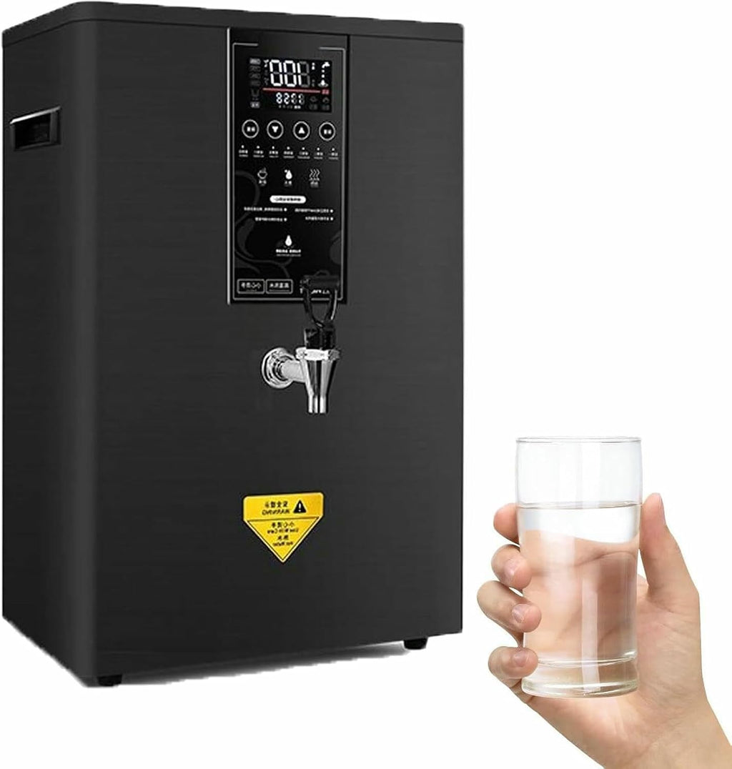 Wall-Mounted Boiler with LCD Display, Instant Hot Water Dispenser 3000W Commercial Water Heater with LED Control Panel, for Coffee Shops, Bars,Milk Tea Shops