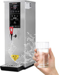 Professional Full Automatic LCD Touch Boiling Water,Machine Commercial Electric Hot Water Dispenser with Built-in Water PurifierSafe To Drink (Silver 220V)