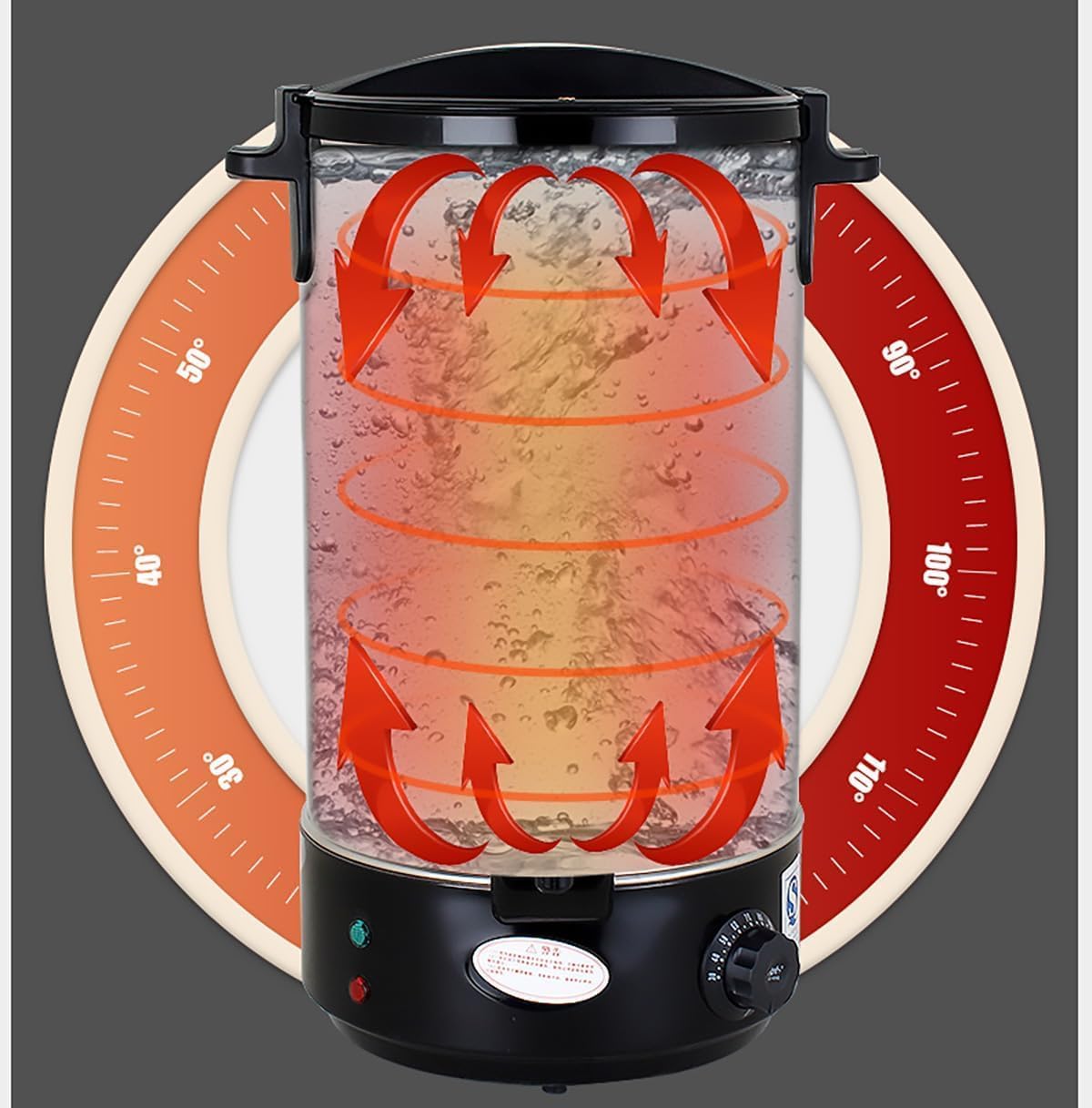 Hot Water Boiler Dispenser-Multifunctional Double Insulation Fast Heating Electric Catering Urn Bucket With Faucet For Home Commercial Office Use With Keep Warm (Size : 40L)