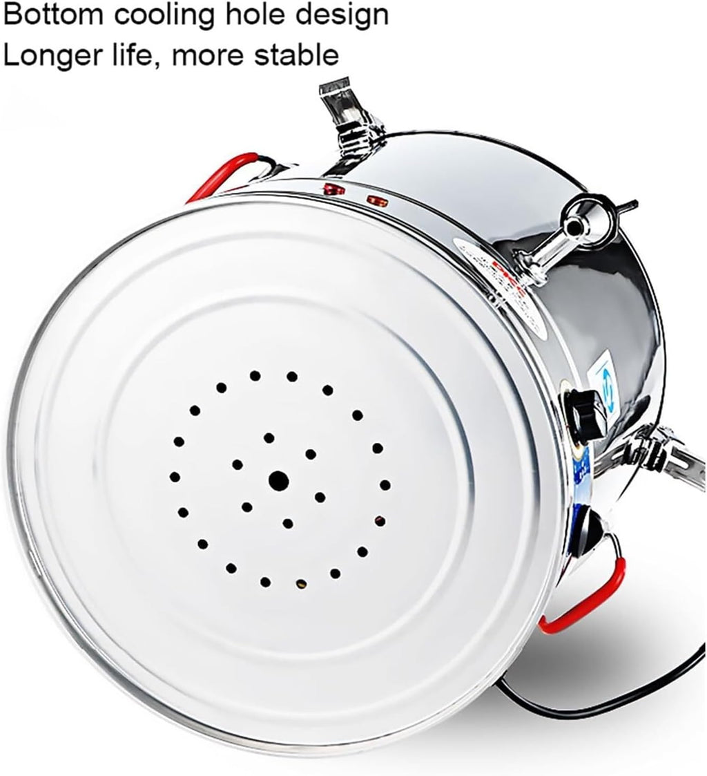 Stainless Steel Commercial Hot Water Urn Dispenser - 40L/50L/60L/70L Large Capacity, Adjustable Temperature Control, Burn-Proof Design for Cafes, Restaurants, Offices, Events & Home Use