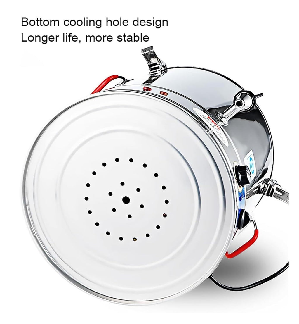 Commercial Hot Water Urn Dispenser, 40L 50L 60L 70L Large Capacity Stainless Steel Beverage Boiler with Temperature Control (86-230°F) for Coffee, Office, Restaurant, Home Use