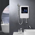 Electric Instant Hot Water Heater Shower Electric Tankless Shower Hot Water Faucet Kitchen Bathroom Instantaneous Water Heater Tap Hose Bracket for Bathroom