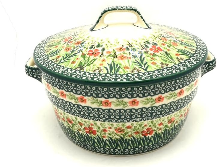 Polish Pottery Baker - Round Covered Casserole - Unikat Signature - U4335