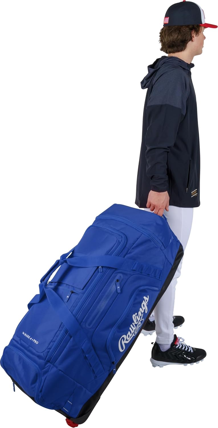Rawlings | YADI 2.0 Wheeled Catcher's Bag | Yadier Molina Model | Baseball/Softball | Multiple Styles
