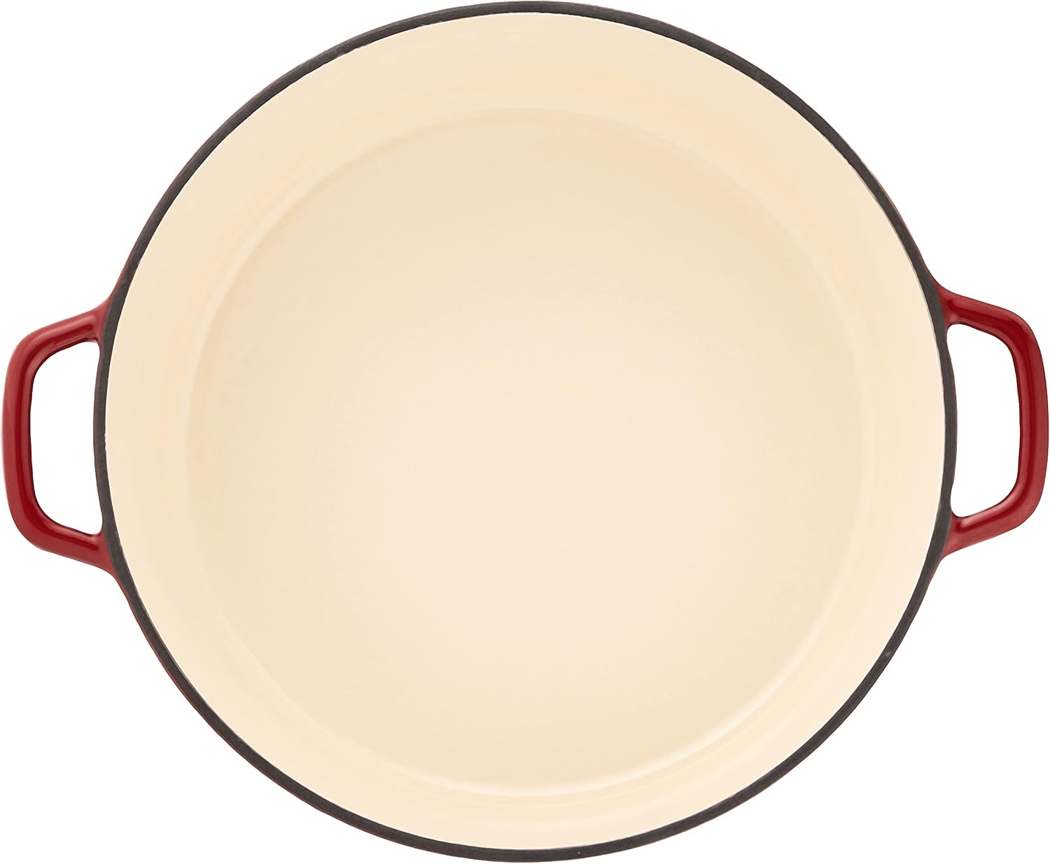 Cuisinart Chef's Classic Enameled Cast Iron Dutch Oven with Lid, Porcelain Enameled Interior, Oven Safe, Induction Compatible, 7-Quart, Round, Cardinal Red