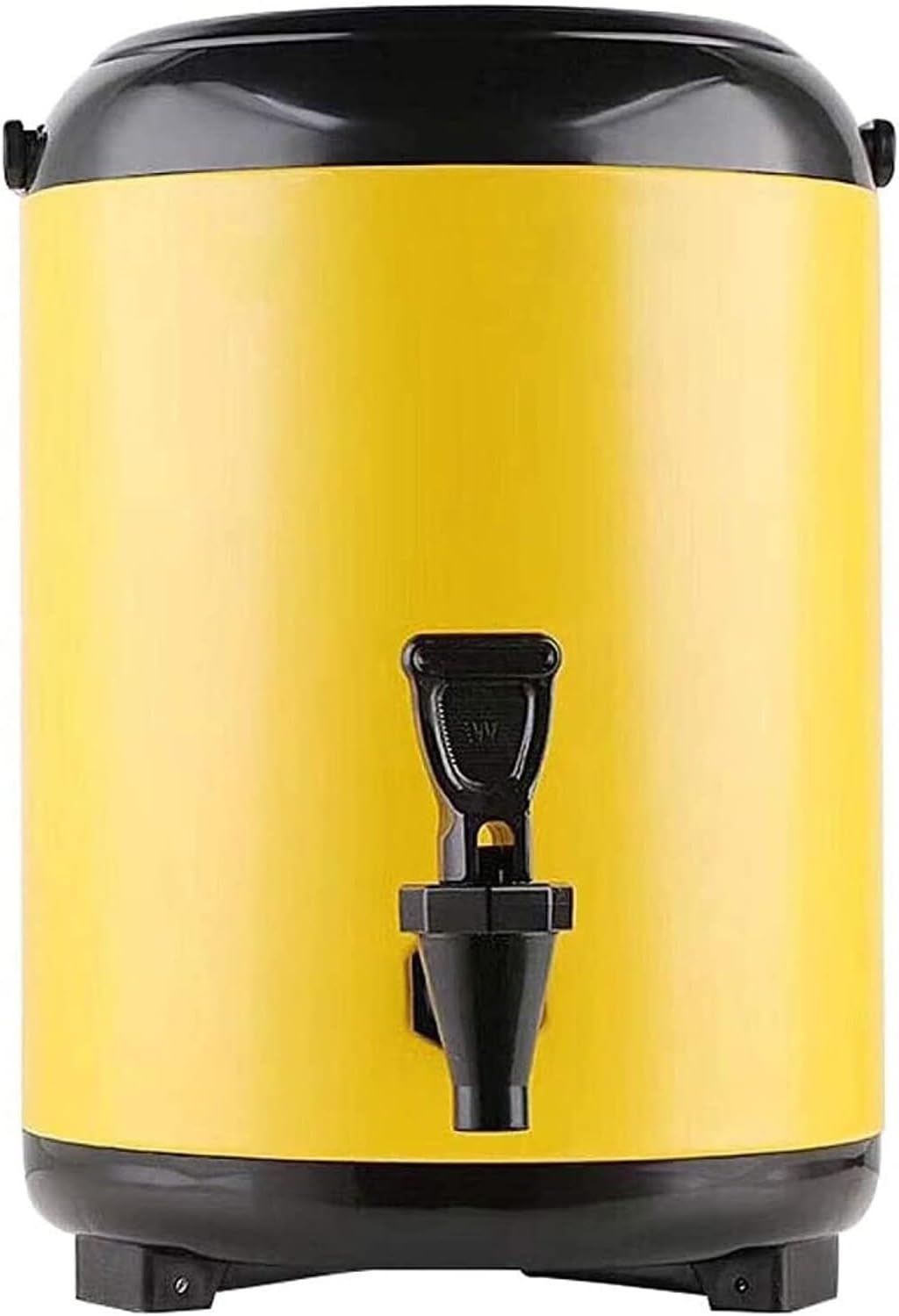 Insulated Keg Beverage Dispenser With Tap For Hot Water - Perfect For Coffee Juice Tea Cider Milk At Parties And Buffets - Double Wall Design For Exceptional Temperature Retention(Yellow,8L)