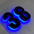 Backlit Illuminated LED House Numbers, 18' Stainless Steel Modern House Address Numbers For Outside, Light Up House Number Plaque For Outside,3